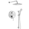Sapho ICONIC podomítkový sprchový set s pákovou baterií, 2 výstupy, posuvný držák sprchy, chrom AF042-02