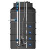 PUMPA black line Box 2 SE SEG.40.12.2.50B XTREME čerpací jímka včetně šachty a spínací skříňky, spouštěcí zařízení, plováky 4ks, 400V, 2x1,2kW, kabel 10m ZB00074133