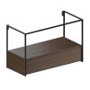 GSI PURA konstrukce pod umyvadlo 102,6x46cm, černá mat/ořech MSAP102N