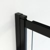 HOPA Vanová zástěna EASY SLIDE BLACK NEW Barva rámu - Černá matná, Rozměr A - 100, Rozměr C - 150, Směr zavírání - Univerzální Levé / Pravé, Výplň - Čiré bezpečnostní sklo - 5 mm BCEASL100BCN