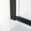 HOPA Vanová zástěna EASY SLIDE BLACK NEW Barva rámu - Černá matná, Rozměr A - 100, Rozměr C - 150, Směr zavírání - Univerzální Levé / Pravé, Výplň - Čiré bezpečnostní sklo - 5 mm BCEASL100BCN