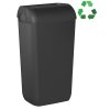 MARPLAST ECOLORED odpadkový koš nástěnný s víkem 23l, ABS, Soft Touch, černá mat A74020VB