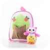 Hračka G21 Batoh s plyšovou sovičkou, růžový, 60026090