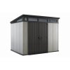 Zahradní domek Keter Artisan 9x7 grafitový/šedý, s podlahou, 610601