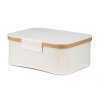 Úložný box G21 40 x 30 x 15 cm, bambusový s víkem, béžový, 63555307