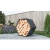 Přístřešek na dřevo G21 HEX 53 - 92 x 60 cm, antracitový, 63900517