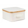 Úložný box G21 30 x 30 x 15 cm, bambusový s víkem, béžový, 63555306