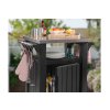 Grilovací stolek Keter UNITY 105L grafitový, 610201