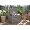 Zahradní box G21 Denver 280 L, metalický šedý plechový, 63900850