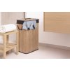 Koš na prádlo G21 72 l, bambusový s hnědým košem, 63555154