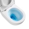 Mereo WC set - Smart flush rimless WC oblé, modul pro sádrokarton, bílé oválné tlačítko MM02NSETRT210