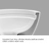 Mereo WC set - Rimless WC hranaté, modul pro sádrokarton, chrom hranaté tlačítko lesklé MM02NSETRS322