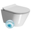 GSI KUBE X závěsná WC mísa, GeniusFlush, 36x50cm, bílá ExtraGlaze 941211