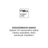 Mereo Sprchová hadice dvouzámková 200 cm, systém zabraňující překroucení, nerez CB111G