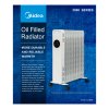 MIDEA Olejový radiátor, bílý, 11 žeber, M-NY2311-20MR