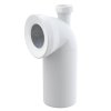ALCA Dopojení k volně stojícímu WC, koleno 90°, s připojením DN 40, DN 110, délka 230 mm, PP, bílé A90-90P40A