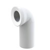 ALCA Dopojení k volně stojícímu WC, koleno 90°, DN 110, délka 230 mm, PP, bílé A90-90A
