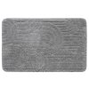 Aqualine RIST koupelnová předložka, 50x80cm, 100% polyester, protiskluz, šedá NI8593
