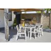 Zahradní nábytek Keter Harmony set stůl + 4 židle bílý / cappuccino, 610133