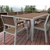 Zahradní nábytek Keter Harmony set stůl + 4 židle bílý / cappuccino, 610133