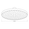 Aqualine Hlavová sprcha, průměr 300mm, ABS/chrom SC113
