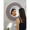 Sapho LUMIRO STRIP kulaté zrcadlo s LED osvětlením v rámu ø 75cm, agila LR750-4343S