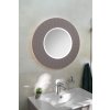 Sapho LUMIRO STRIP kulaté zrcadlo s LED osvětlením v rámu ø 75cm, agila LR750-4343S