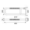 madlo 600x250 mm vykres
