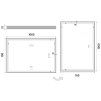 bile led zrcadlo 1000x700 s dotykovym senzorem vykres
