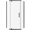 Aplomo Stylio New pětiúhelníkový sprchový kout, černá Rozměr koutu: 90x90cm, BKM502PTK-