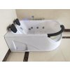 Hydromasážní vana Double 170×118 cm - dvoumístná s ohřevem vody | Aplomo Orientace: Pravá, 32667_PRA