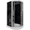 32652 8 devy black 120x85x225 masazni sprchovy box