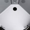 32529 2 orion black glass 90 90 protiskluzova vanicka se sifonem 90 mm