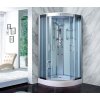 Aplomo Lucy Blue parní masážní sprchový box Rozměr koutu: 100x100cm, MO-0513CS