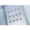 Aplomo Lucy Blue parní masážní sprchový box Rozměr koutu: 110x110cm, MO-0513DS