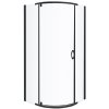 Kerra Splash Black čtvrtkruhový sprchový kout Rozměr koutu: 90x90cm, 31896_90X