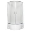 Kerra Malibu GL čtvrtkruhový sprchový kout s vaničkou Rozměr koutu: 90x90cm, 31512_90X