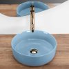 Rea Sami 36 umyvadlo na desku, blue shiny, REA-U6619