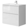 Lavedo Ester 80 White koupelnová skříňka s umyvadlem, ES-80WHITE
