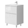 Lavedo Ester 60 White koupelnová skříňka s umyvadlem, ES-60WHITE