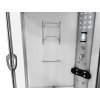 Aplomo Luxor White 135x135x220 masážní sprchový box s hydromasážní vanou, MO-08135W