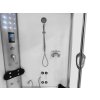 Aplomo Luxor White 135x135x220 masážní sprchový box s hydromasážní vanou, MO-08135W