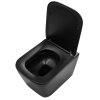 Rea Julio rimless black WC závěsné  se sedátkem, mat, REA-C6550