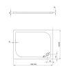 Deante Cube obdélníková sprchová vanička Rozměr vaničky: 100x80cm, KTK_046B