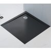 Polimat Perrito Black čtvercová sprchová vanička, litý mramor Rozměr vaničky: 80x80cm, 00547