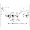 22768 2 silia 4 otvorovy vanovy komplet cerna