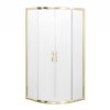 Aplomo Stylio čtvrtkruhový sprchový kout, gold Rozměr koutu: 80x80cm, BK501TZ-