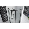 Aplomo Look Black 100x80 čtvrtkruhový sprchový kout Orientace: Pravá, REA-K7900P