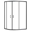 Aplomo Look Black 100x80 čtvrtkruhový sprchový kout Orientace: Pravá, REA-K7900P