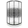 13226 3 pixel black sprchovy kout s vanickou